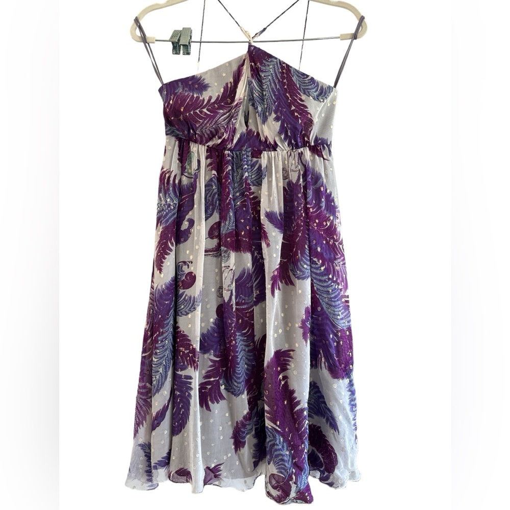 NICOLE MILLER BABY DOLL SILK MINI DRESS